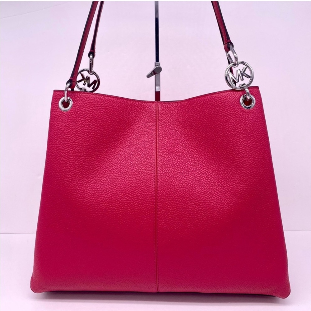 Michael Kors Christina Large Pebbled Leather Shoulder Bag - Picture 6 of 15